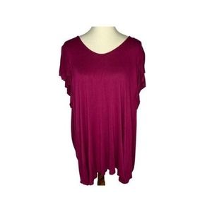 Cameo Flutter Sleeves Blouse - 3XL